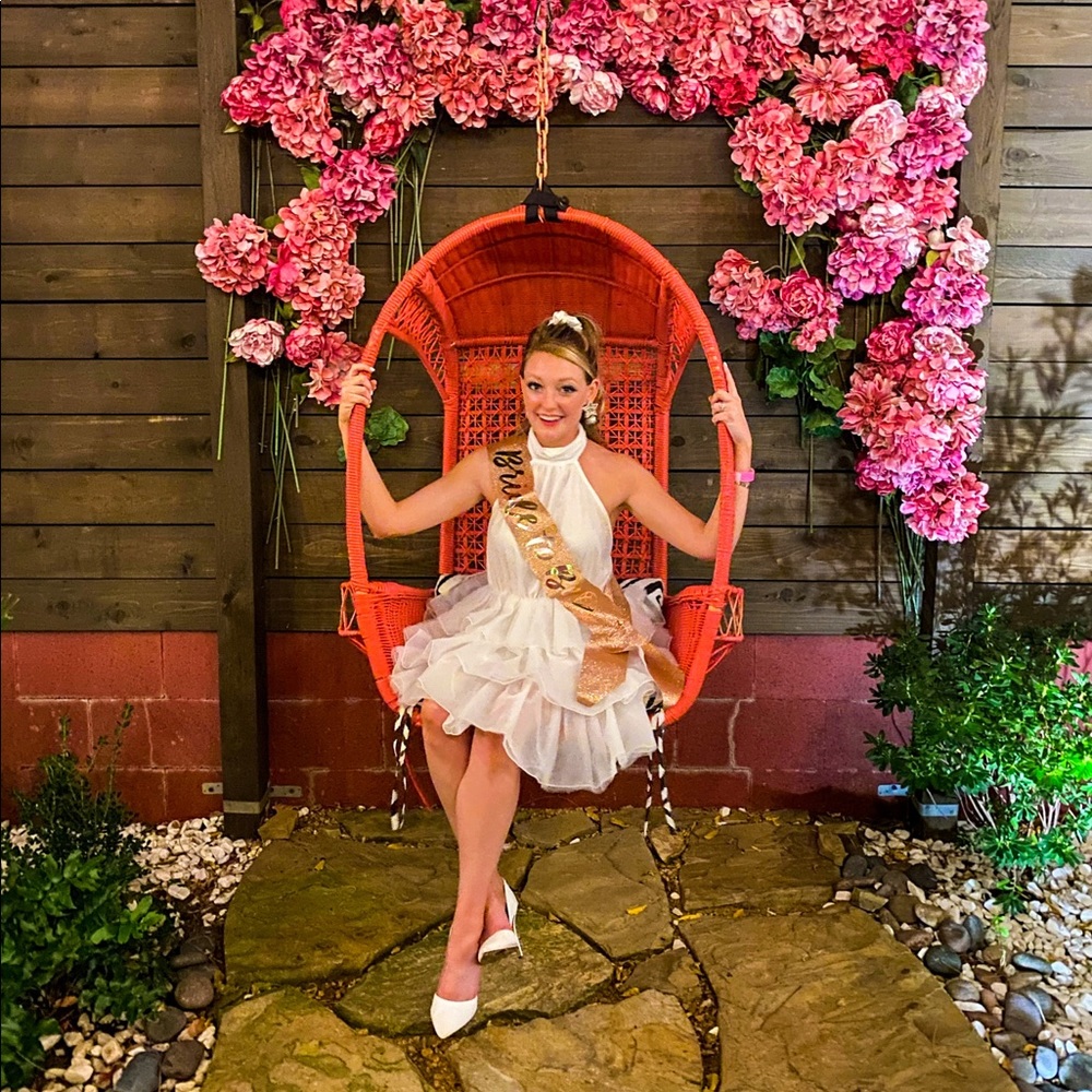 Nasty Gal White Halter Dress